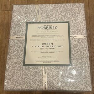 Morris & Co Queen Sheet Set - NWT
